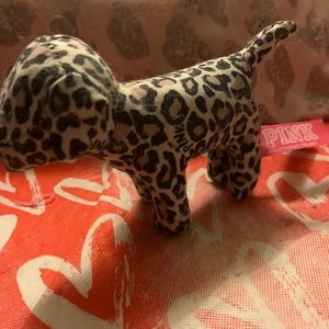 Victoria secret pink mini leopard dog